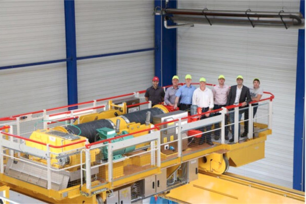 équipe REEL avec Sellafield lors de la livraison de 2 ponts roulants