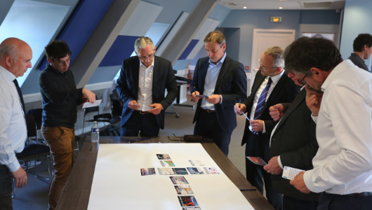Climate mural created internally at REEL international to raise awareness among employees