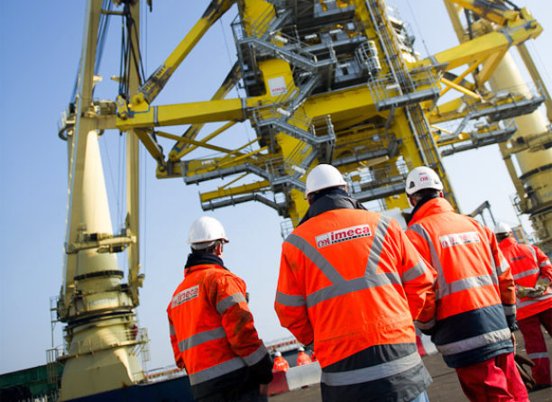 IMECA team in safety gear