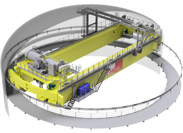 Solutions de levage pour le bâtiment réacteur
