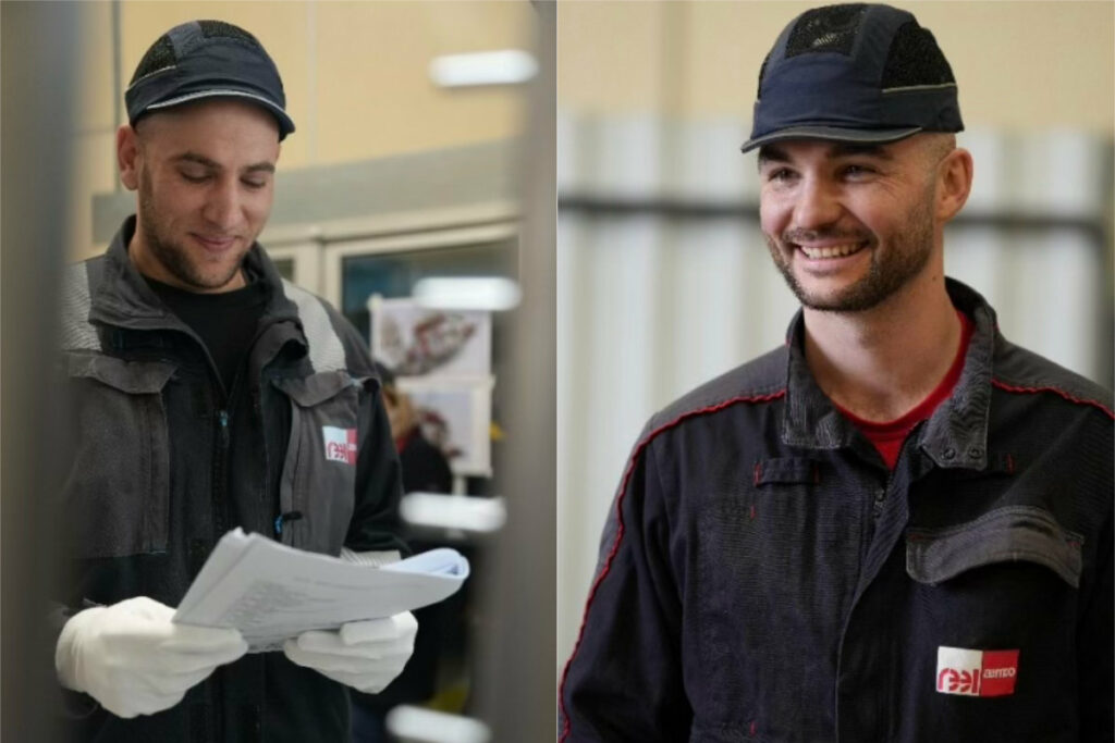 2 techniciens de maintenance motivés par l'évolution chez REEL international